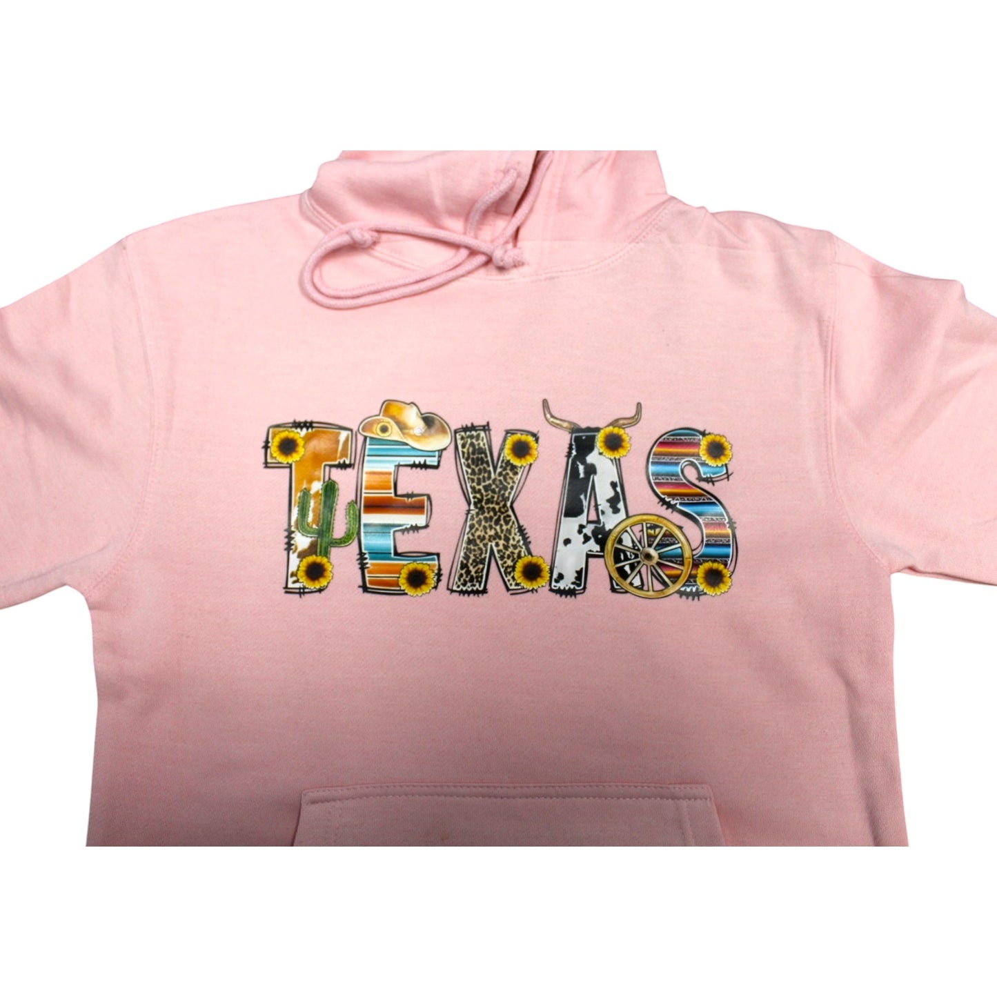 Texas Art Hoodie - Pink