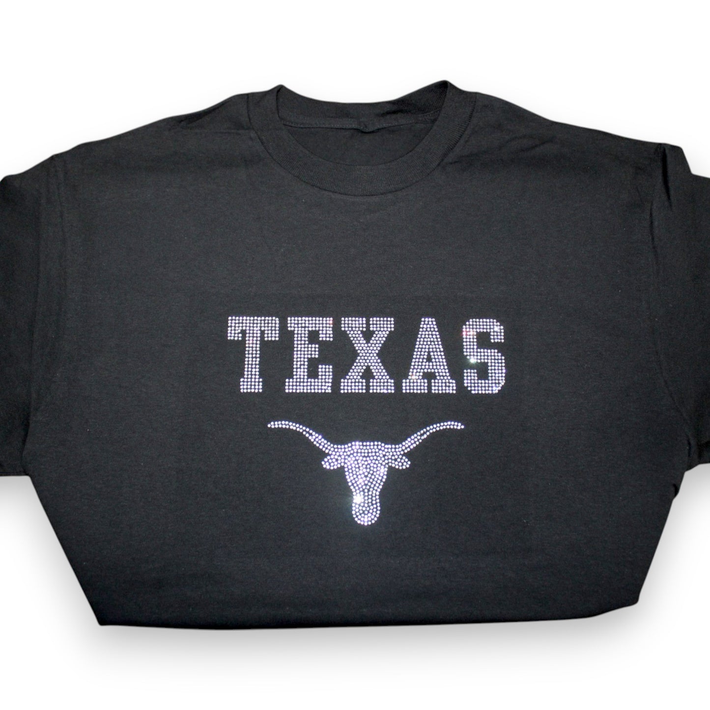 Sparkly Texas Longhorn T-Shirt - Black