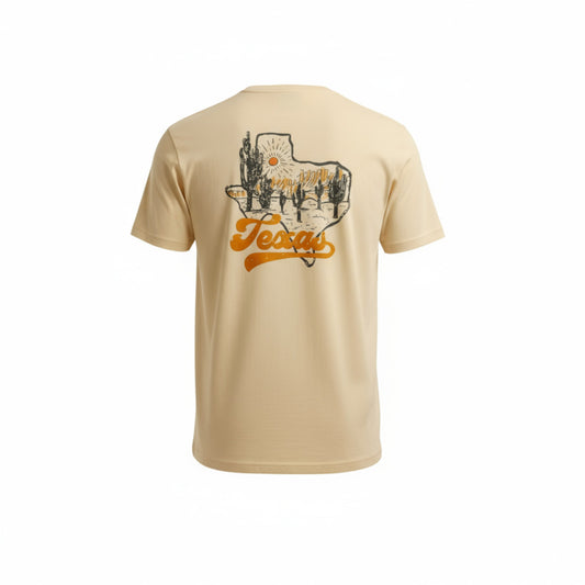 Austin Texas T-shirt- Beige