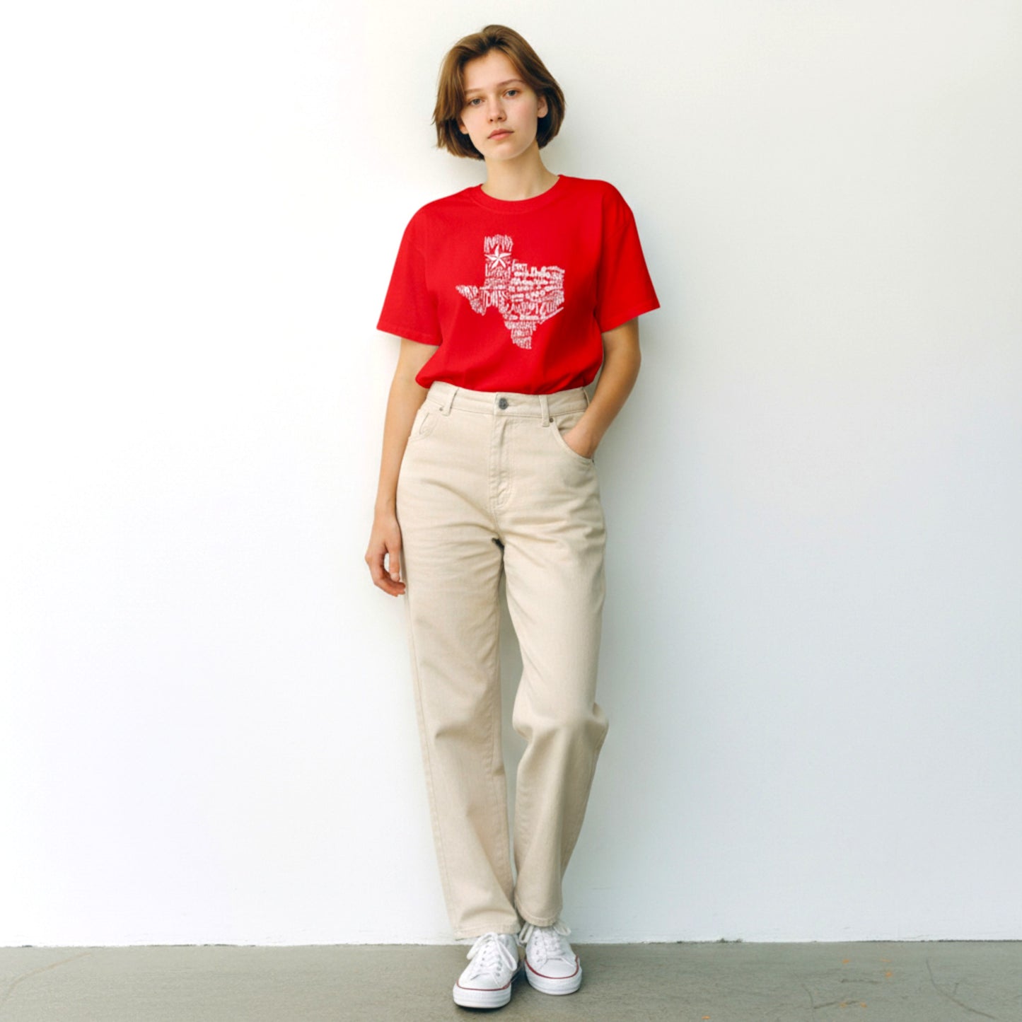 Texas Cities T-Shirt - Red