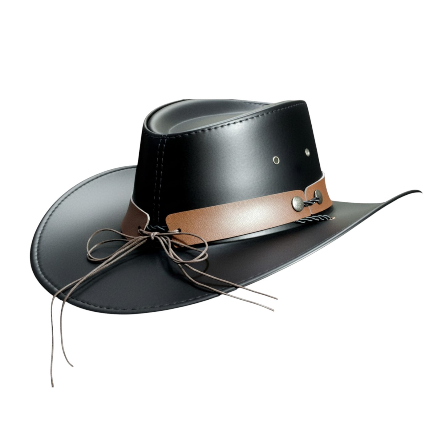 Longhorn Leather Cowboy Hat-(1 Dzn)