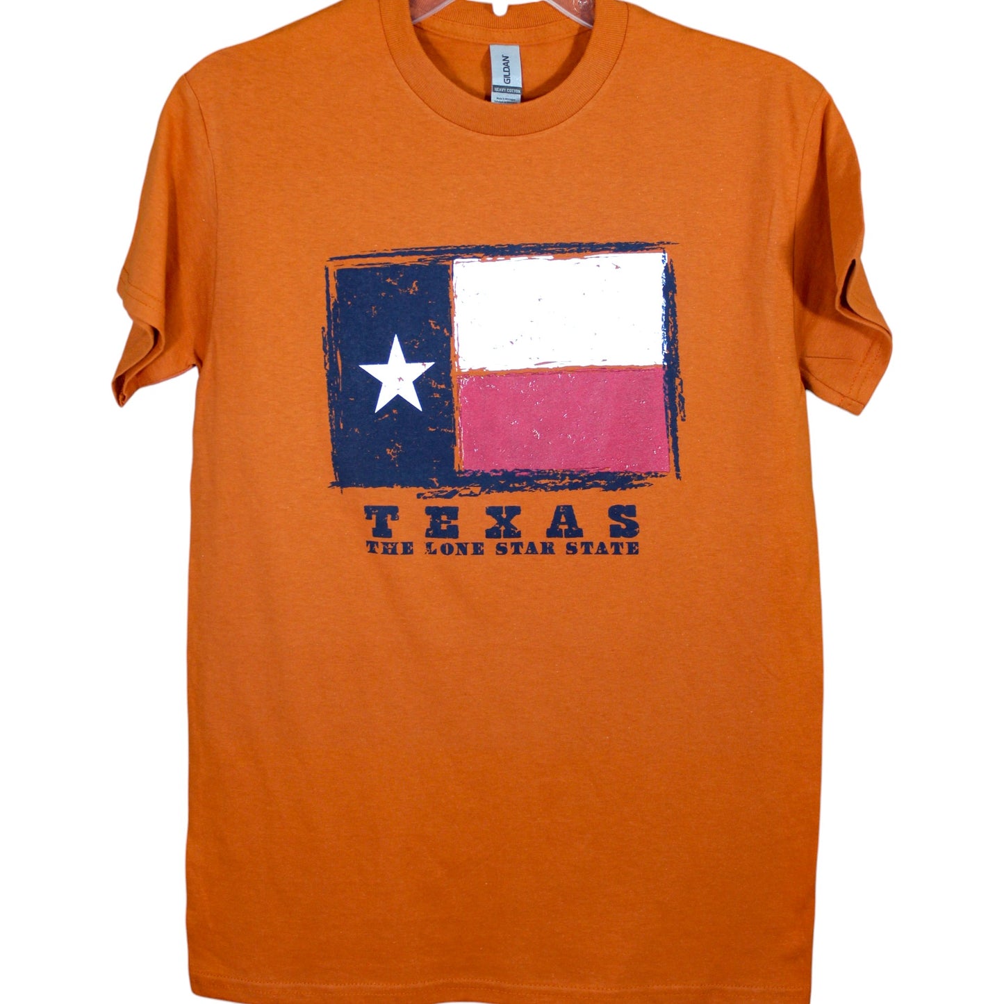 Texas Flag Lone Star State T-Shirt - Orange