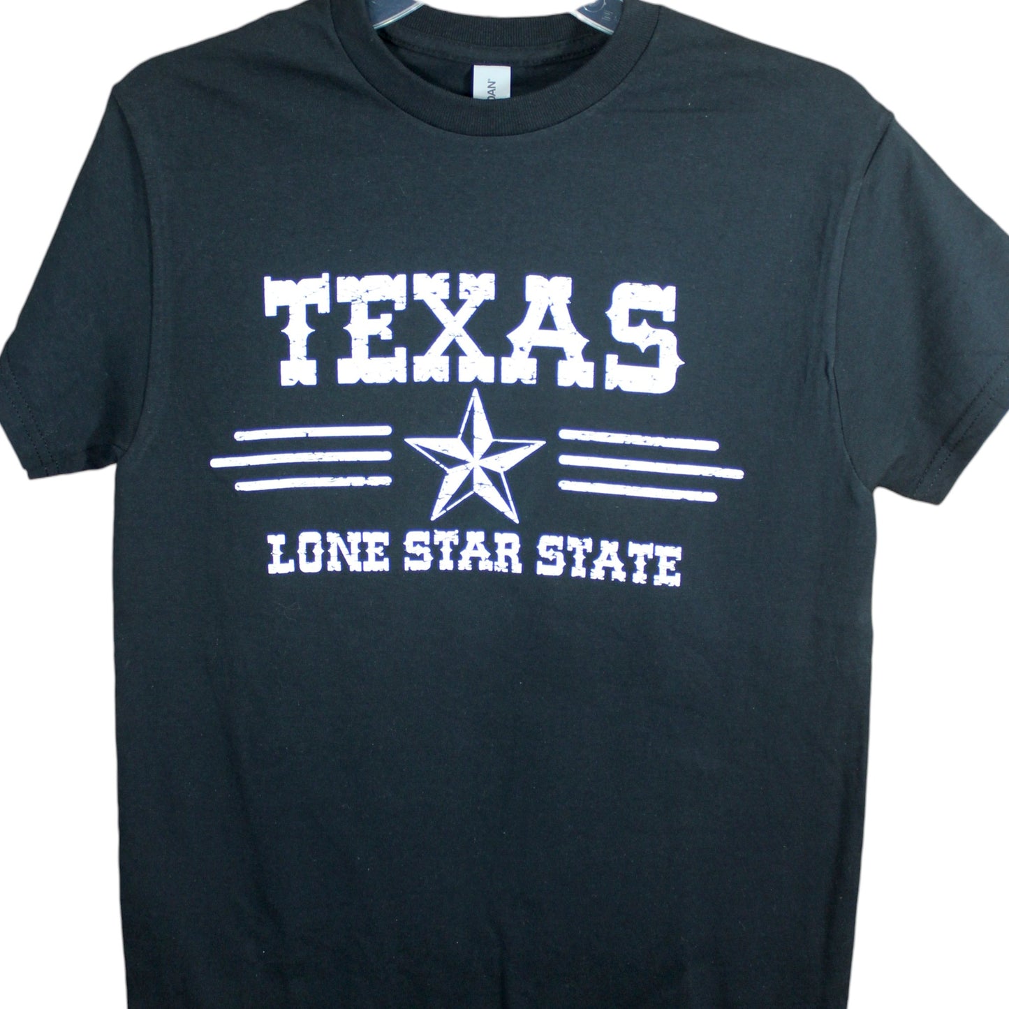 Texas 'Lone Star State' 2 T-Shirt - Black