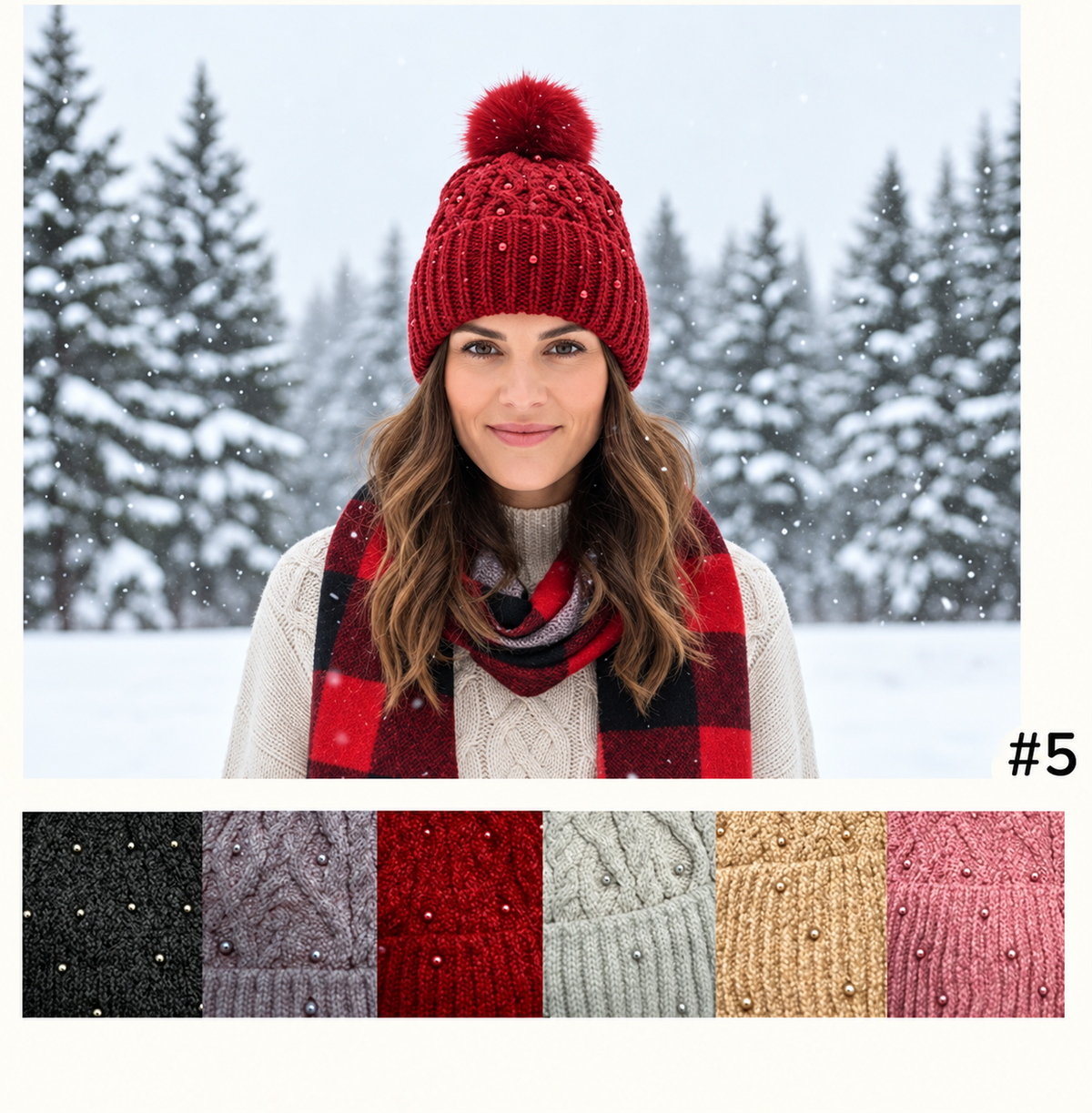 Winter Caps Design #5 - $36/dzn