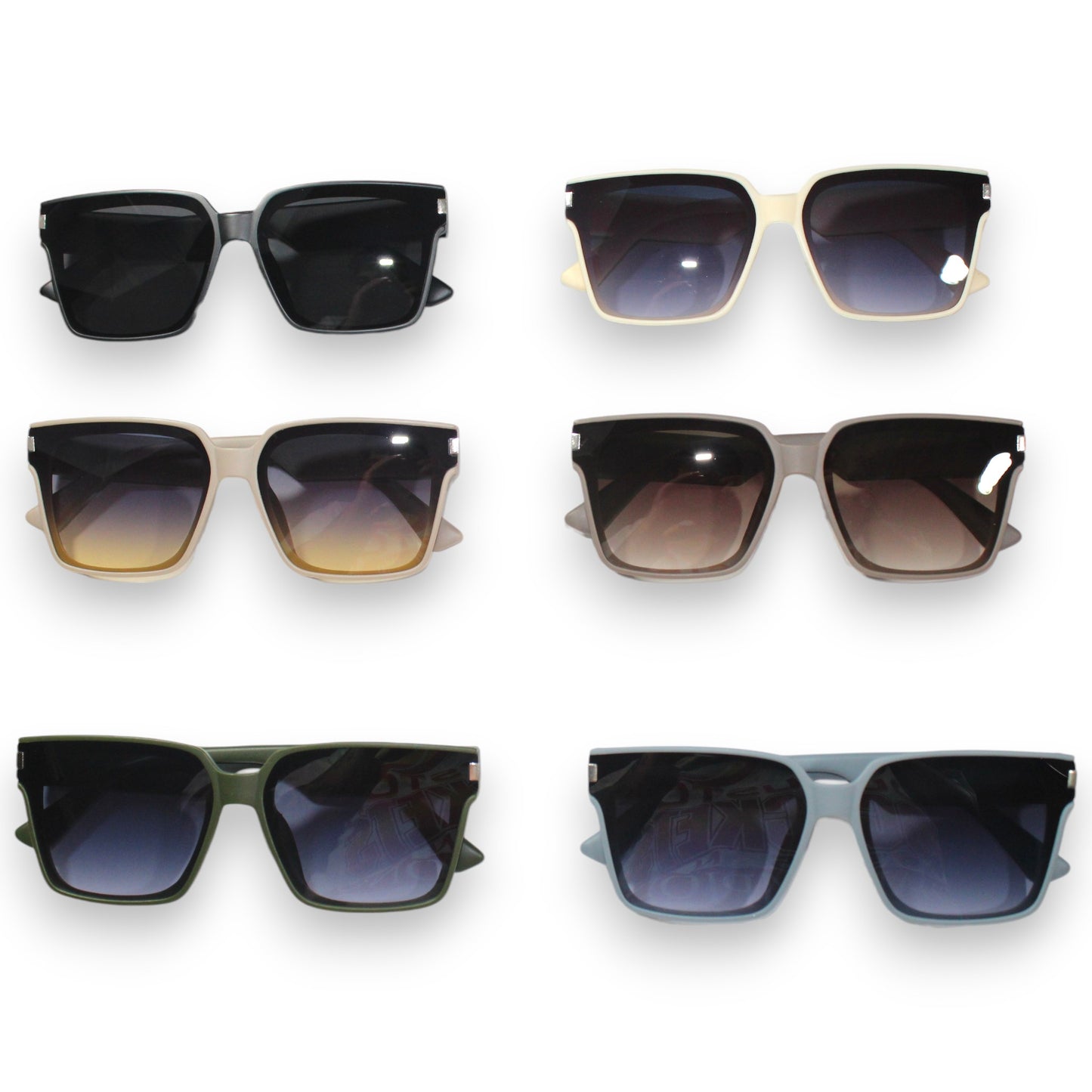 Striped Stylish Sunglass Set - 1838