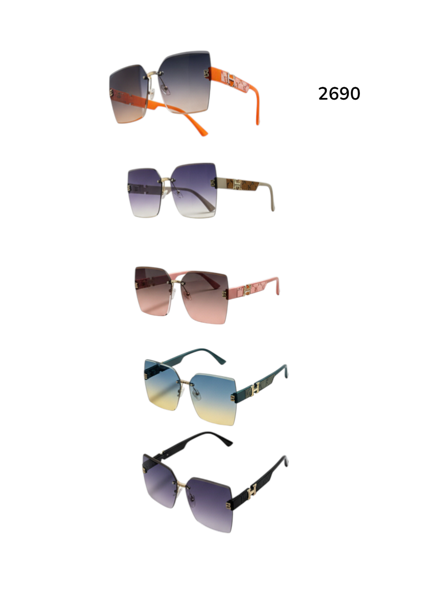 2690 VINTAGE BLOCK SUNGLASSES - $30/DZN