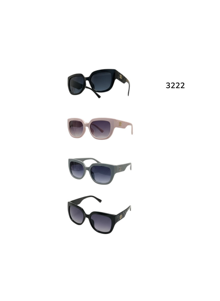 3222 FASHION SQUARE SUNGLASSES - $30/DZN