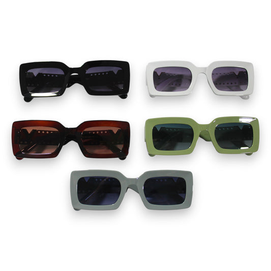 Thick Square Style Sunglass Set - 5052