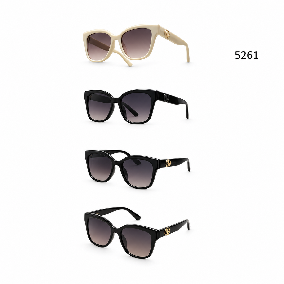 5261 FLAT RECTANGLE SUNGLASSES - $30/DZN