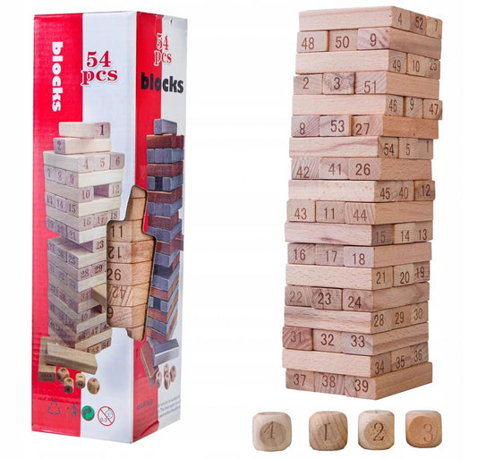 Stacking Wooden Block Game (1 Dzn)