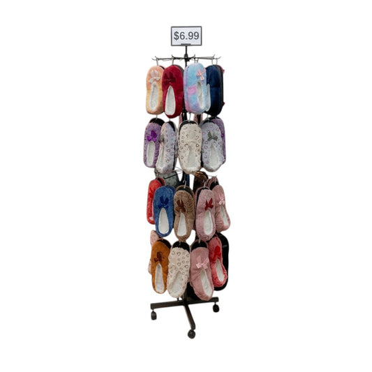 Winter Indoor Slippers - 144 PCS FREE Spinning Display