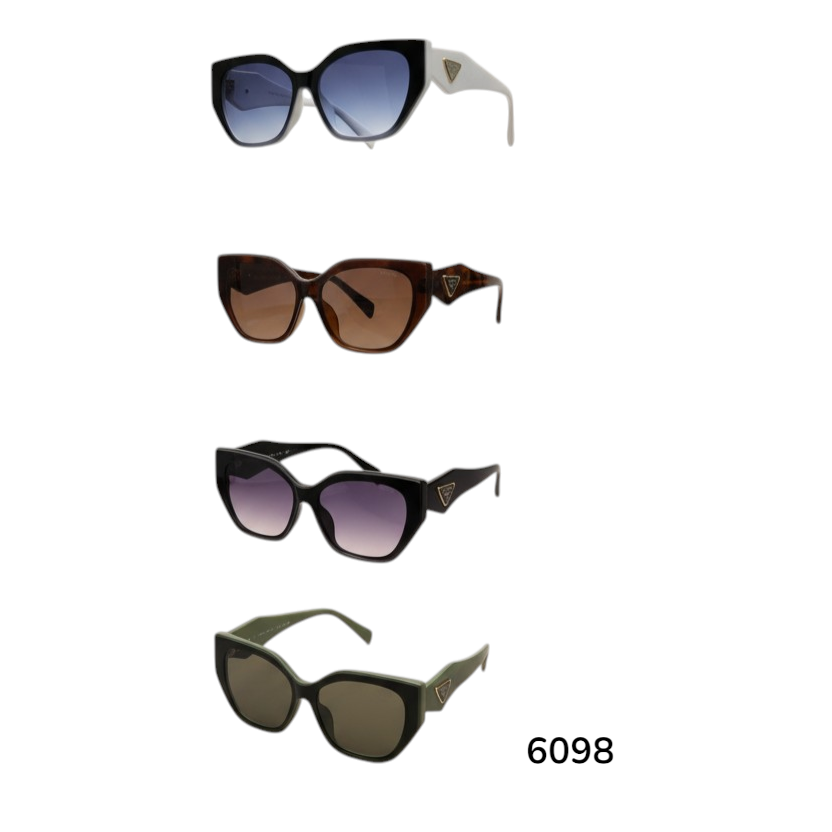 6098 Retro Cat-eye Sunglasses - 1 Dzn