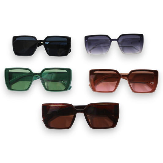Geometric Design Square Sunglass Set - 6111