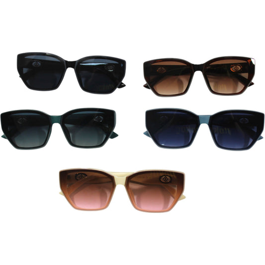 Cat-Eye Diamond Sunglass Set - 6141