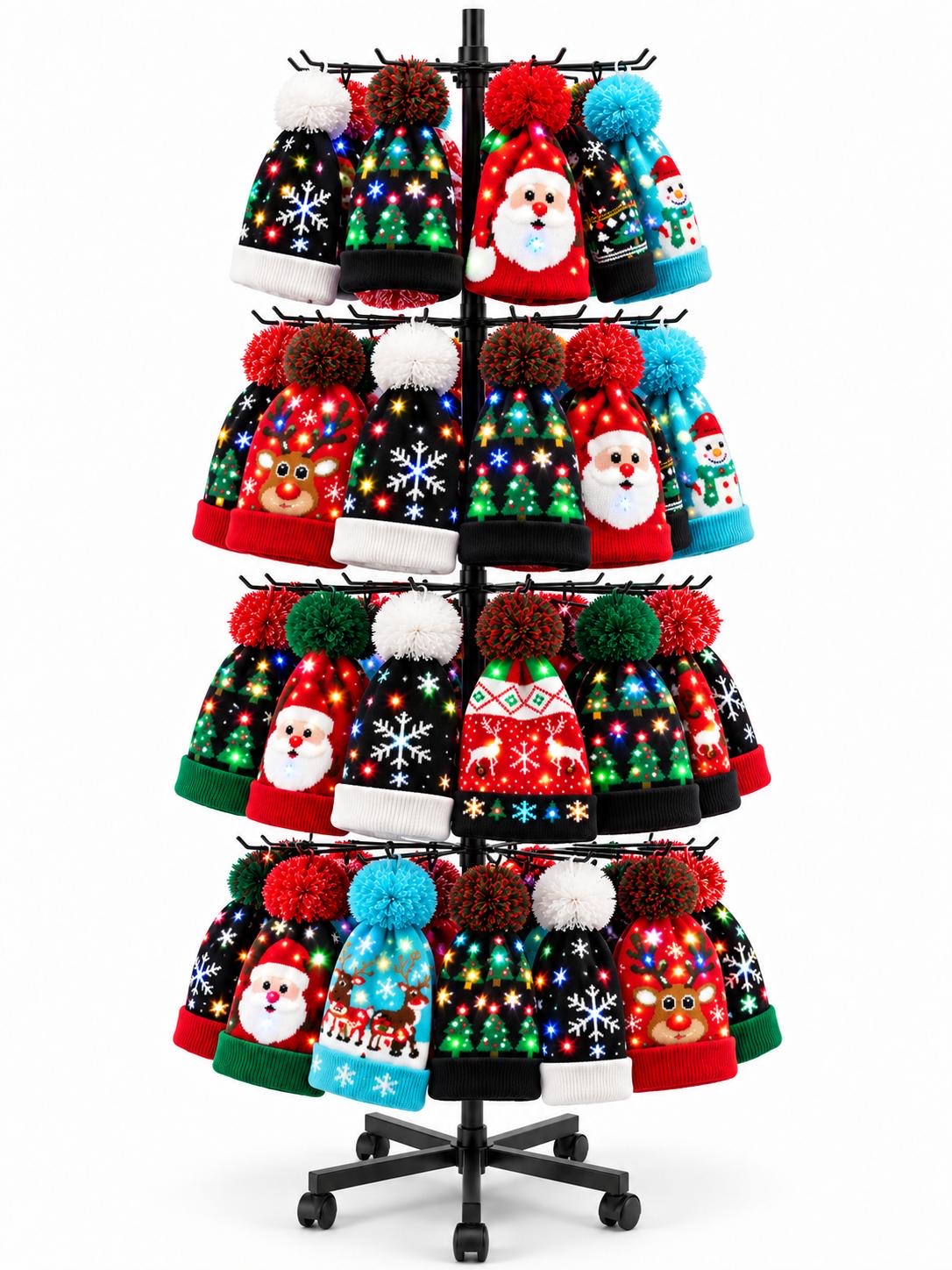 Light-up X-Mas Hats 96 pcs
