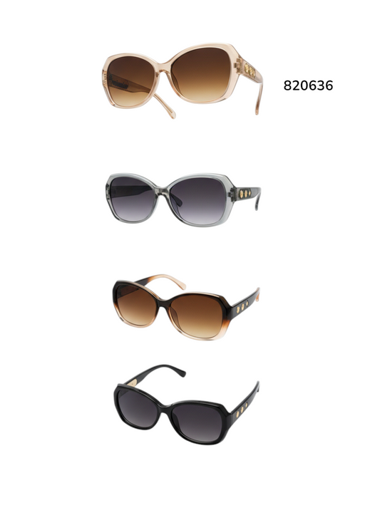 820636 GEOMETRIC RETRO SUNGLASSES- $30/DZN