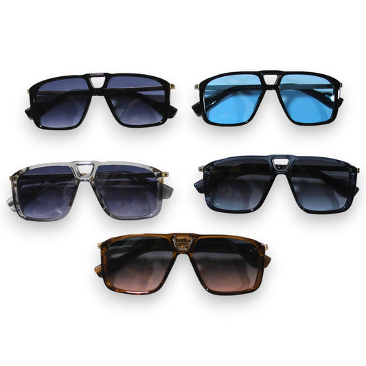 Thick Aviator Sunglass Set - 8501
