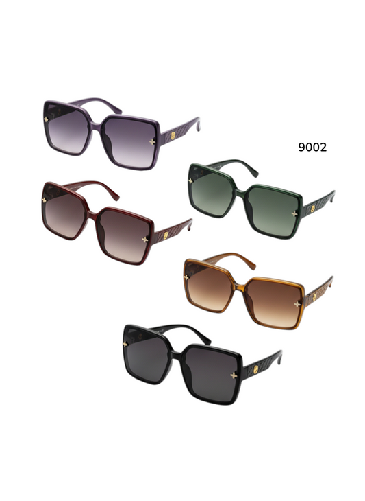 9002 BOLD FRAME SQUARE SUNGLASSES - $30/DZN