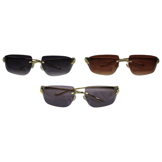 Rimless Leopard Sunglass Set - 90283