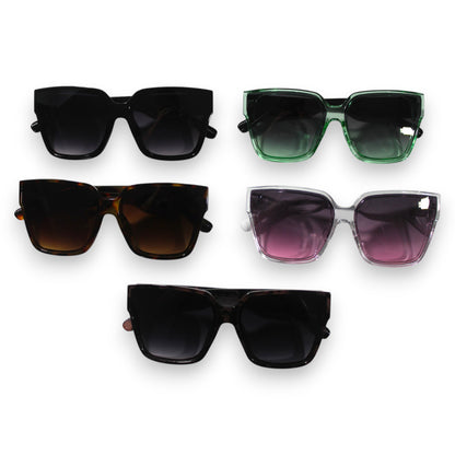 Oversized Square Fashion Sunglass Set - 9M063