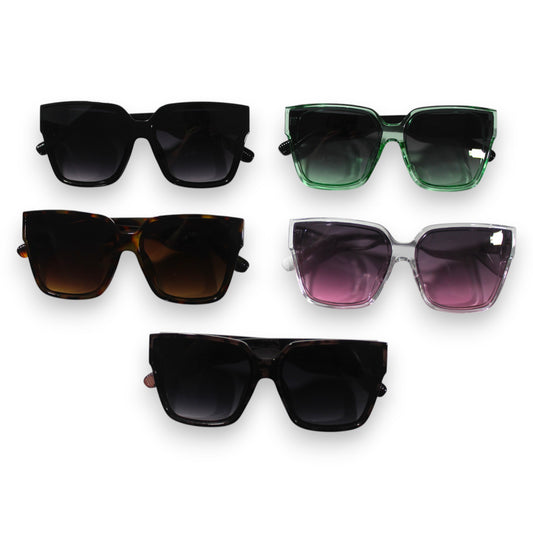 Oversized Square Fashion Sunglass Set - 9M063
