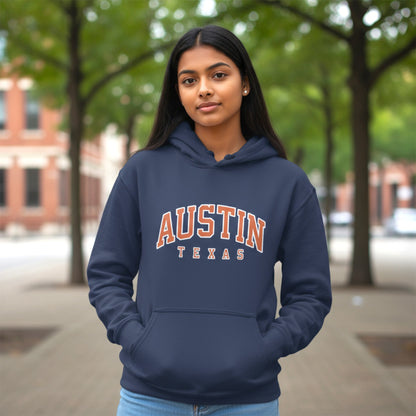 Austin Texas Hoodie -Navy