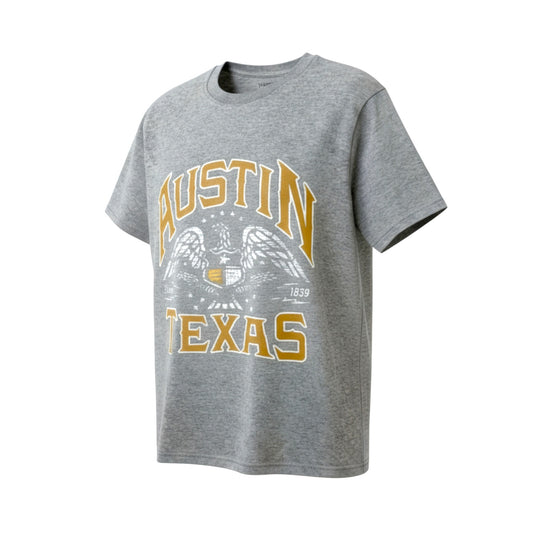 Austin Texas Eagle T-Shirt - Gray