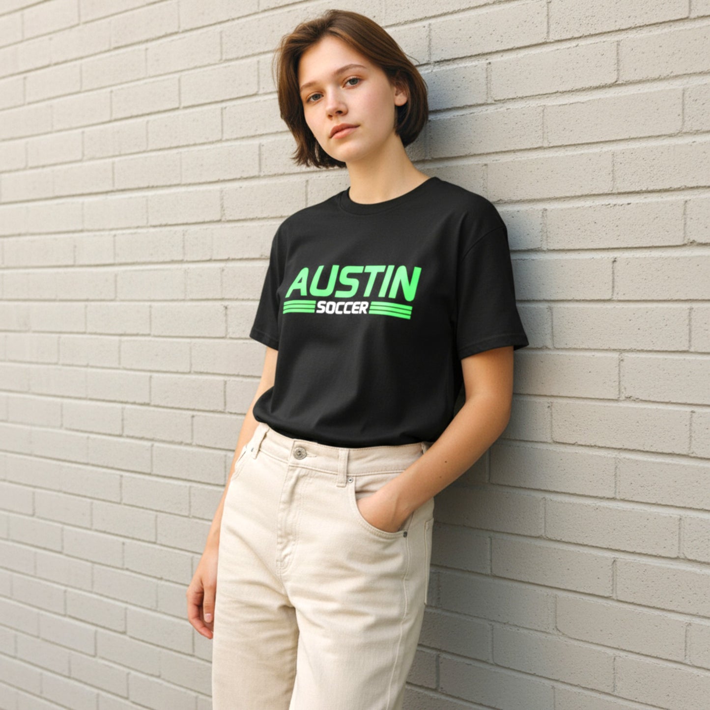 Austin Soccer T-Shirt - Black