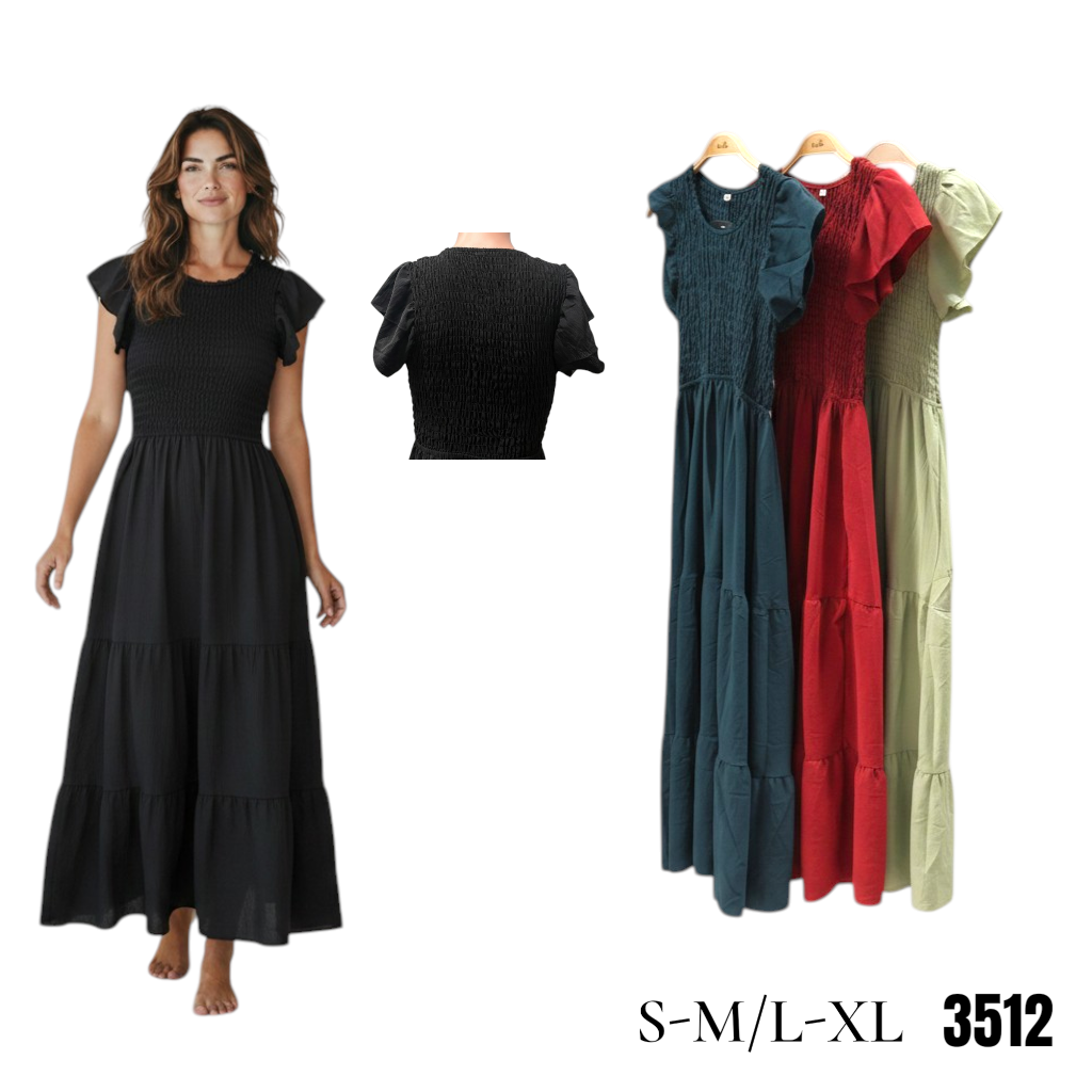 Cute Long Dress (12 S-M / 12 L/XL) 24 PCS
