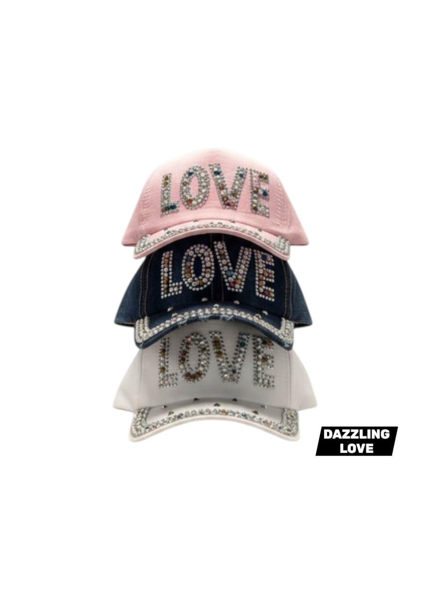 DAZZLING LOVE CAP(3 COLORS) - $42/DZN