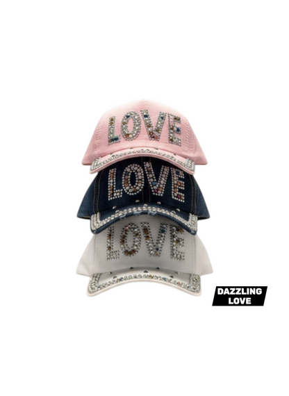 DAZZLING LOVE CAP(3 COLORS) - $42/DZN
