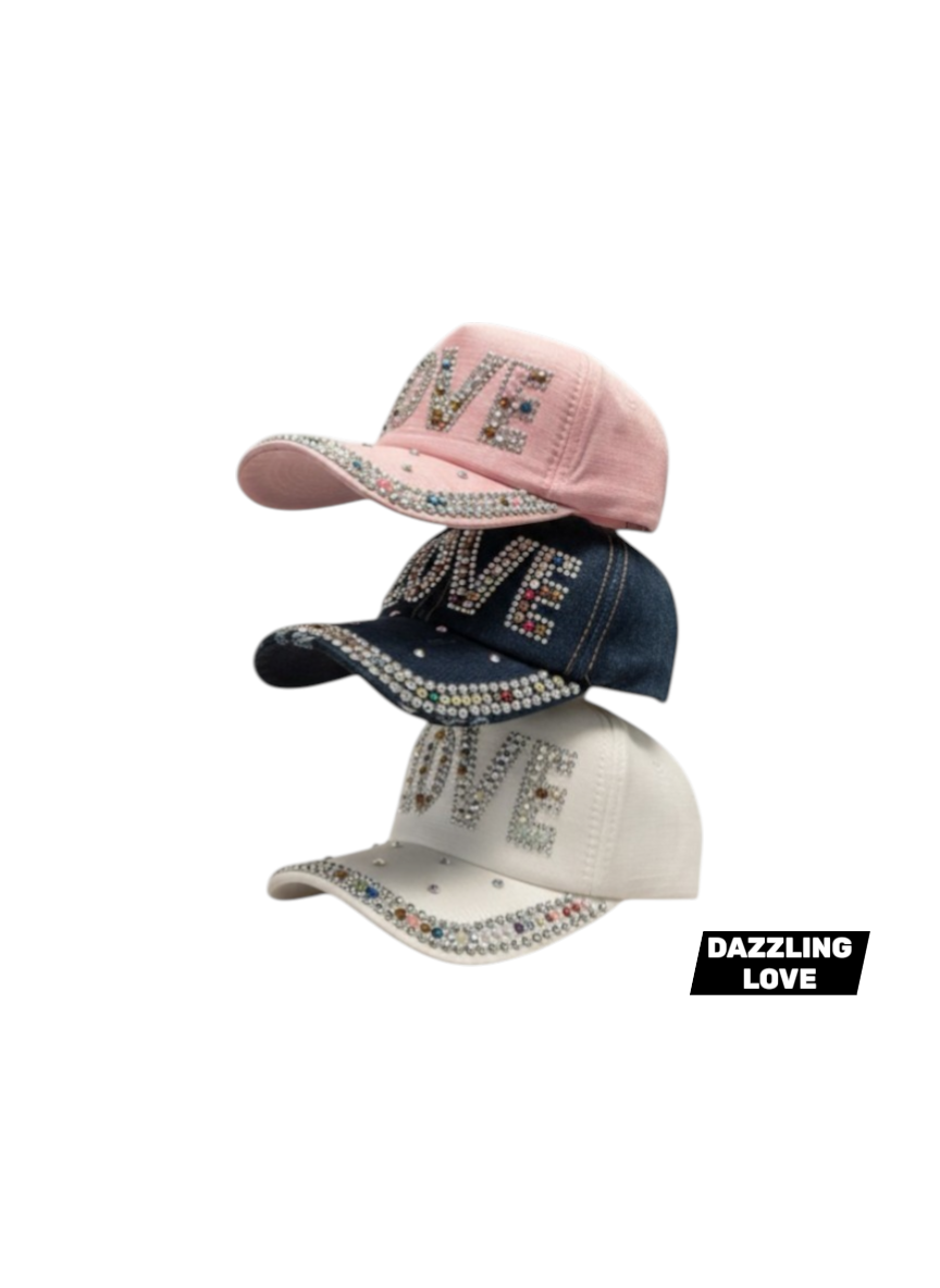 DAZZLING LOVE CAP(3 COLORS) - $42/DZN