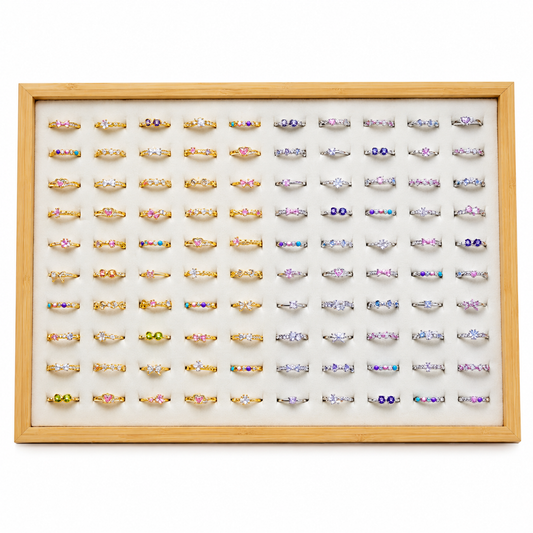 Everlasting Sparkle Ring Collection 1 -100 pcs