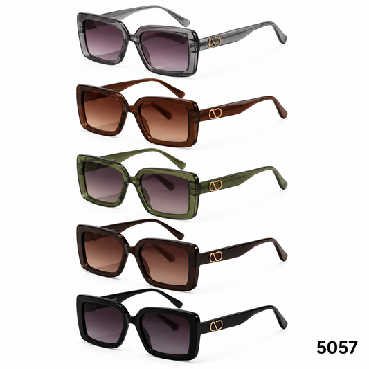 5057 Stylish Square Sunglasses- 1 Dzn