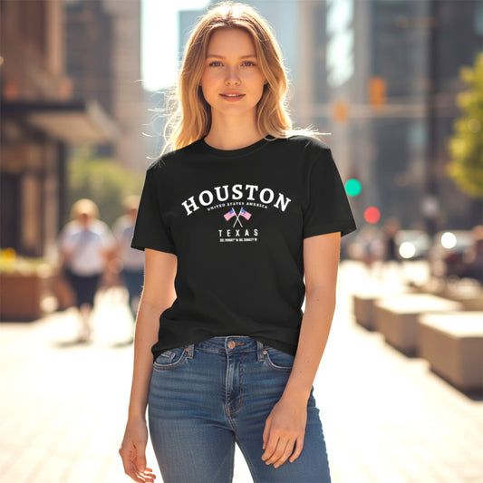 Houston T-shirt -Black