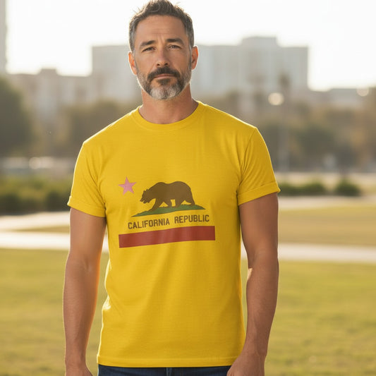 California Republic T-shirt (Yellow)