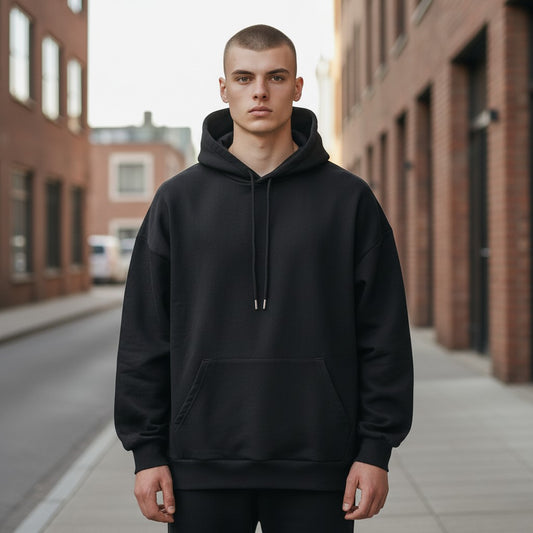 Black Unisex Fleece Hoodie