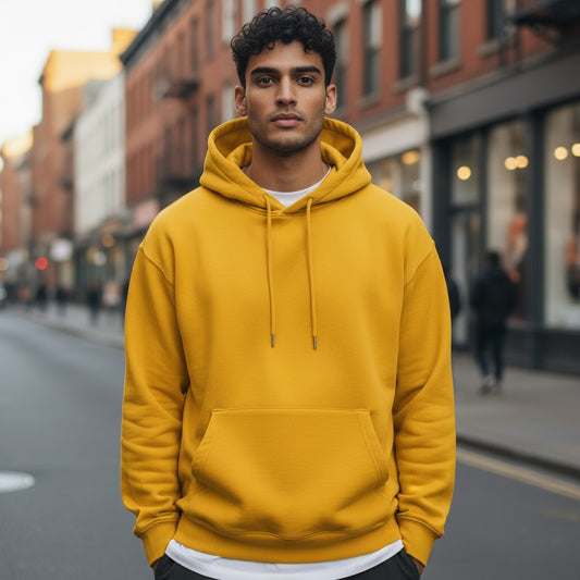 Mustard Unisex Fleece Hoodie