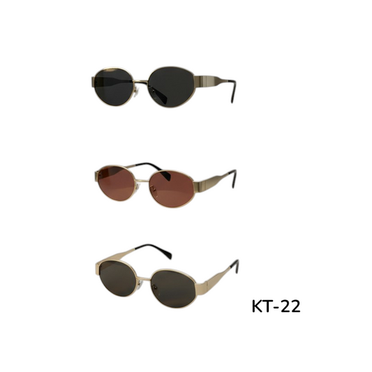 KT-22 Oval Gradient Sunglasses- 1Dzn