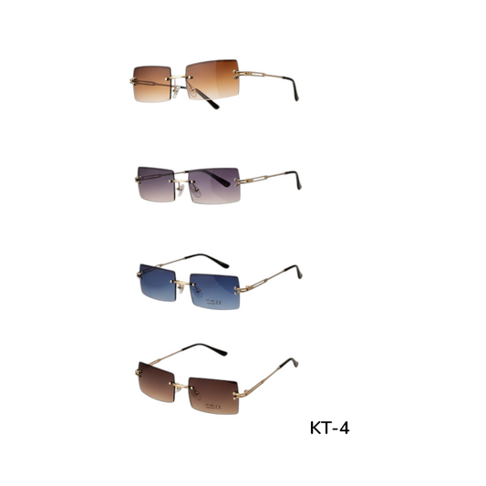 KT-4 Timeless Rectangle Sunglasses - 1 Dzn