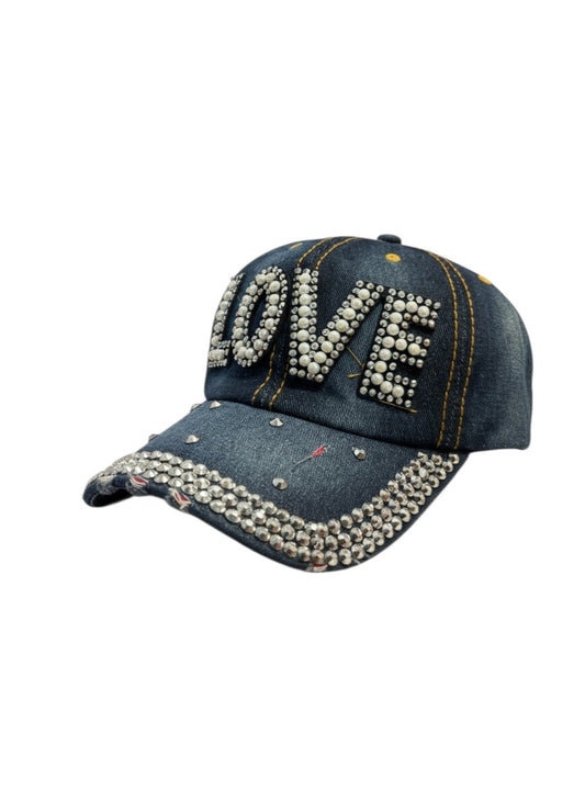 SPARKLY WHITE LOVE CAPS- $42/DZN