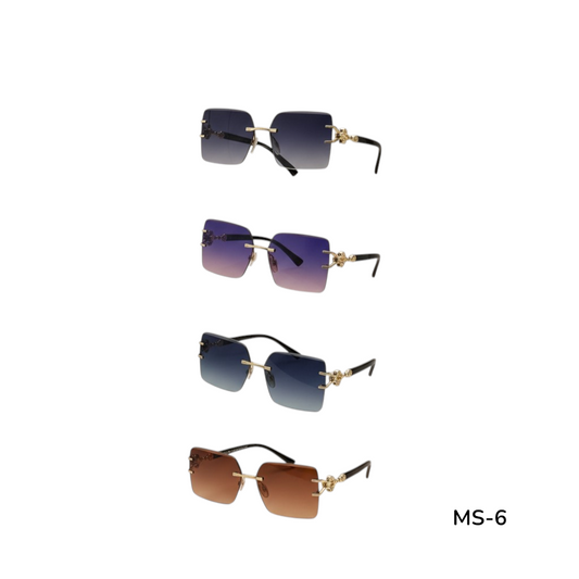 MS-6 Rectangular Glasses- 1 DZN