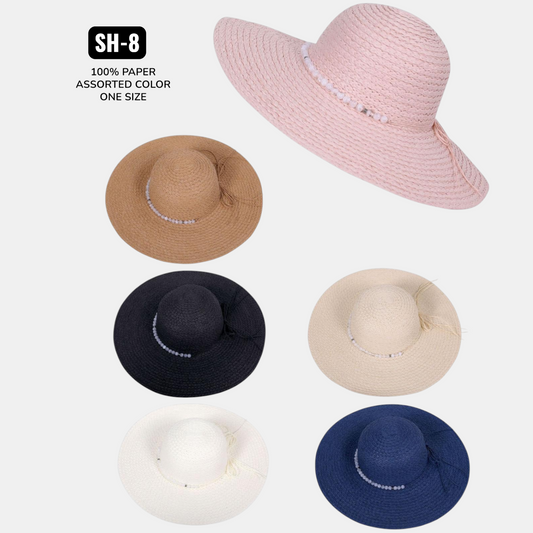 BEADED FLOPPY SUNHATS- $36/DZN