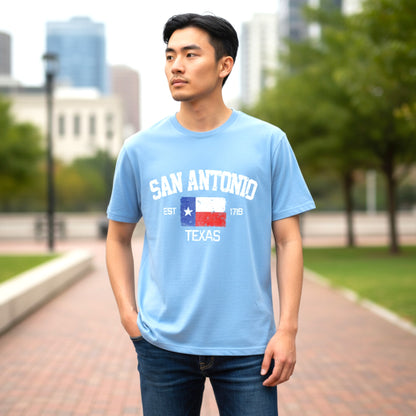 San Antonio est.1718 Flag T-Shirt