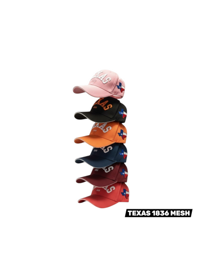 TEXAS 1836 MESH CAPS - $42/DZN