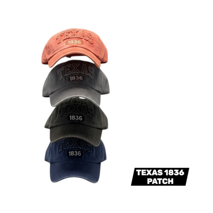 TEXAS 1836 PATCH CAPS- $42/DZN