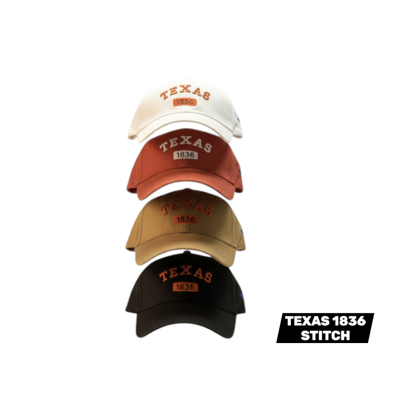 TEXAS 1836 STITCH CAPS-$42/DZN