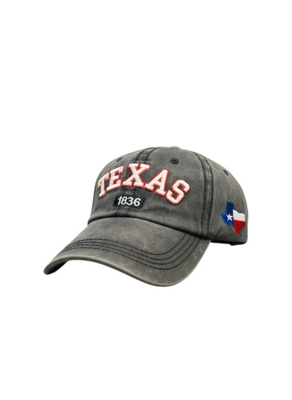 TEXAS 1836 ACID WASHED STITCH CAPS- $42/DZN