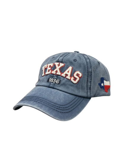 TEXAS 1836 ACID WASHED STITCH CAPS- $42/DZN