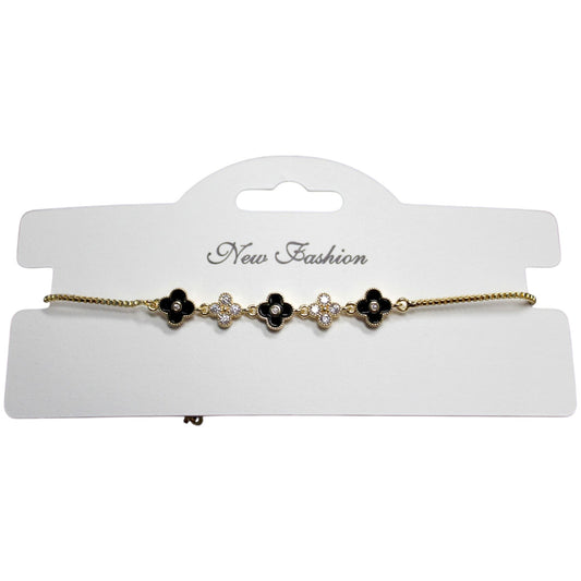Alhambra Bolo Bracelet - Black & Gold (1 Dzn)